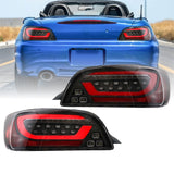2000-2009 Honda S2000 Black/Clear LED Tail Lights