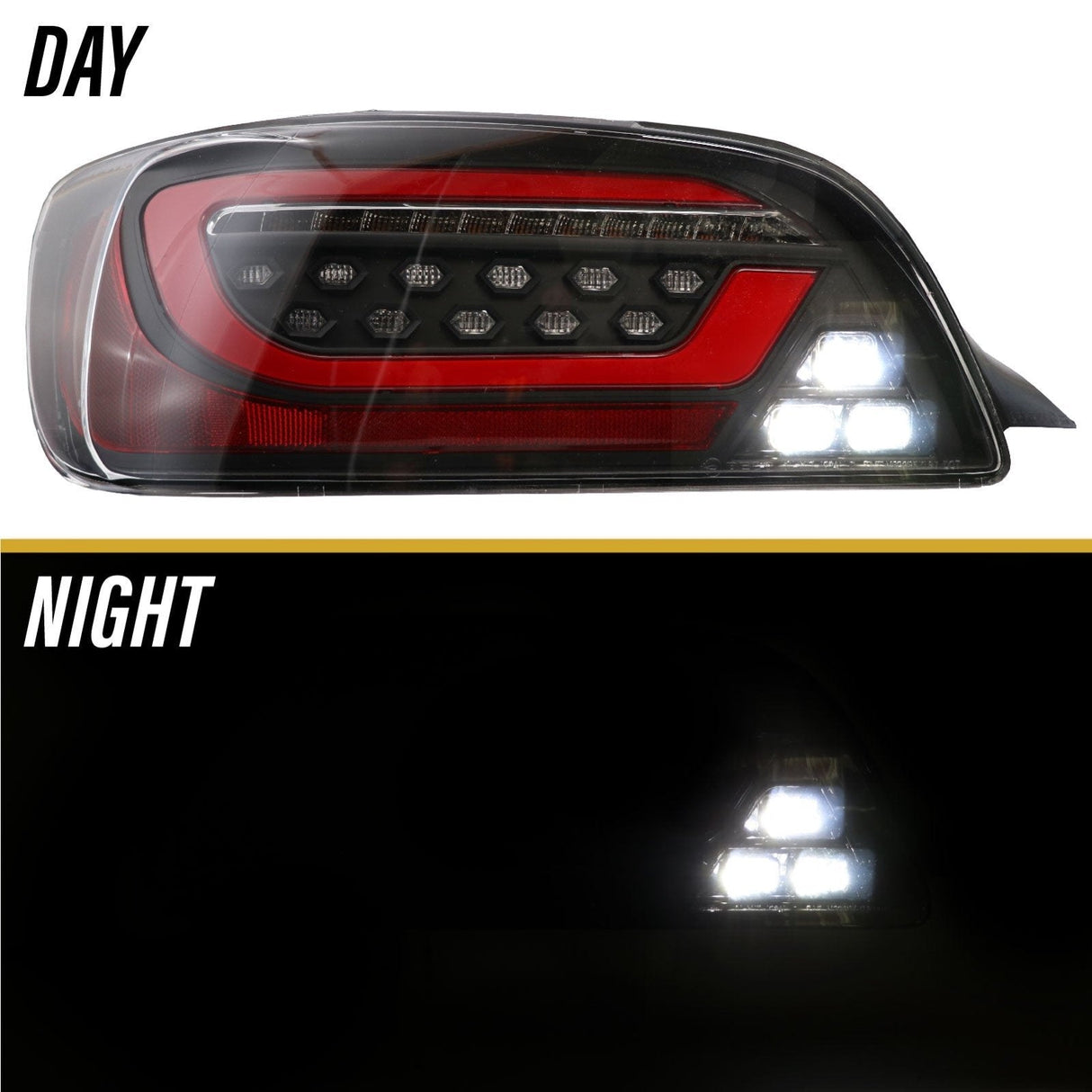 2000-2009 Honda S2000 Black/Smoke LED Tail Lights