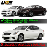 2008-2013 Infiniti G37 Maxzone Style Black Housing Clear Lens Tail Lights