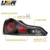 2008-2013 Infiniti G37 Maxzone Style Black Housing Clear Lens Tail Lights