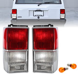 1984-1996 Jeep Cherokee Xj Red/Clear Tail Light