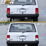 1984-1996 Jeep Cherokee Xj Red/Clear Tail Light