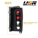 1984-1996 Jeep Cherokee Xj Red/Clear Tail Light