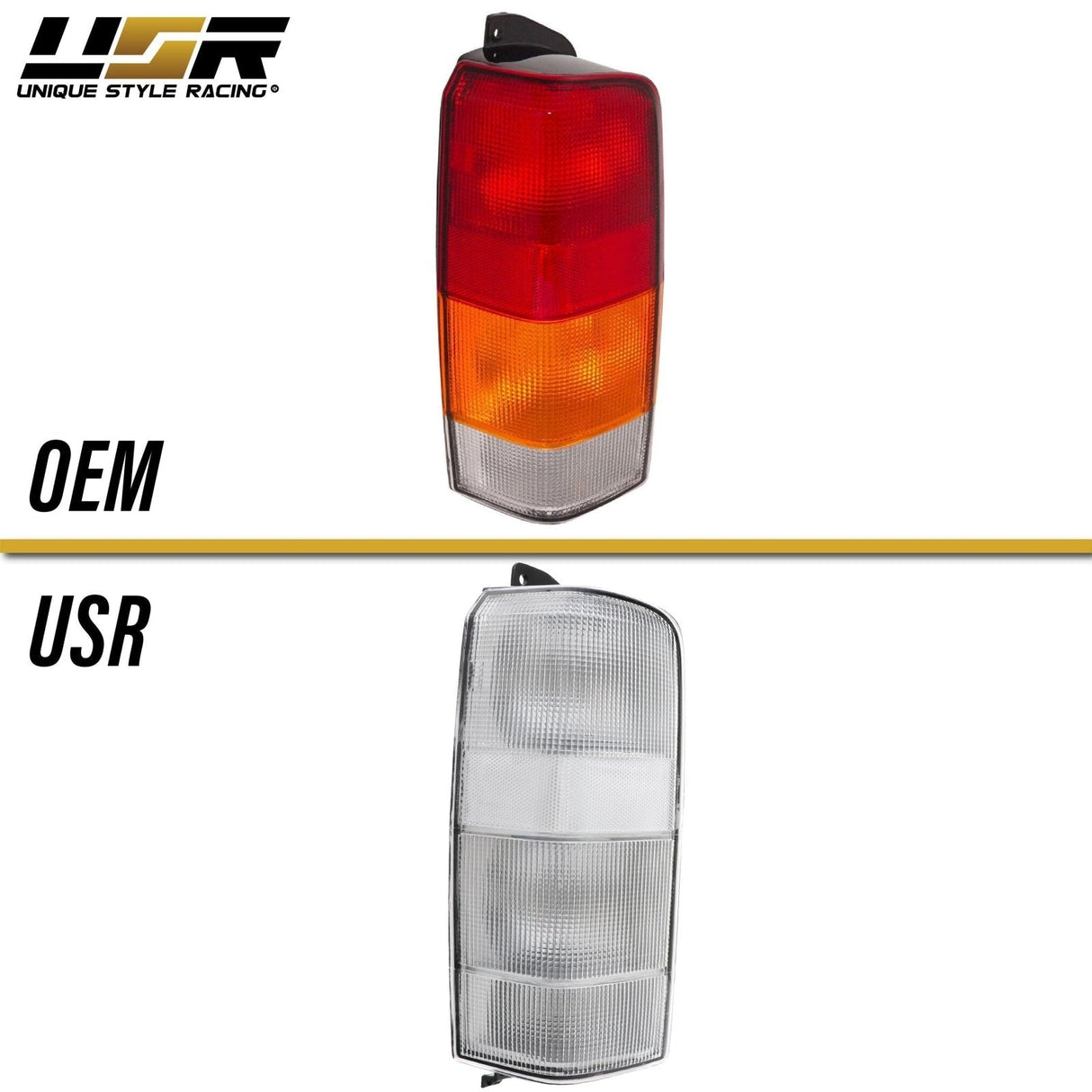 1997-2001 Jeep Cherokee XJ All Clear Tail Lights