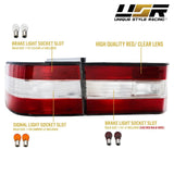 1990-1994 Lexus LS400 JDM Look Red/Clear/Red Tail Lights