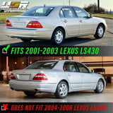 2001-2003 Lexus Ls430 Red/Clear Led Tail Lights Set - 4 Pieces
