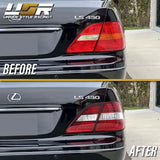 2001-2003 Lexus Ls430 Red/Clear Led Tail Lights Set - 4 Pieces