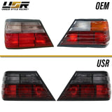1986-1995 Mercedes W124 Red/Smoke Tail Lights