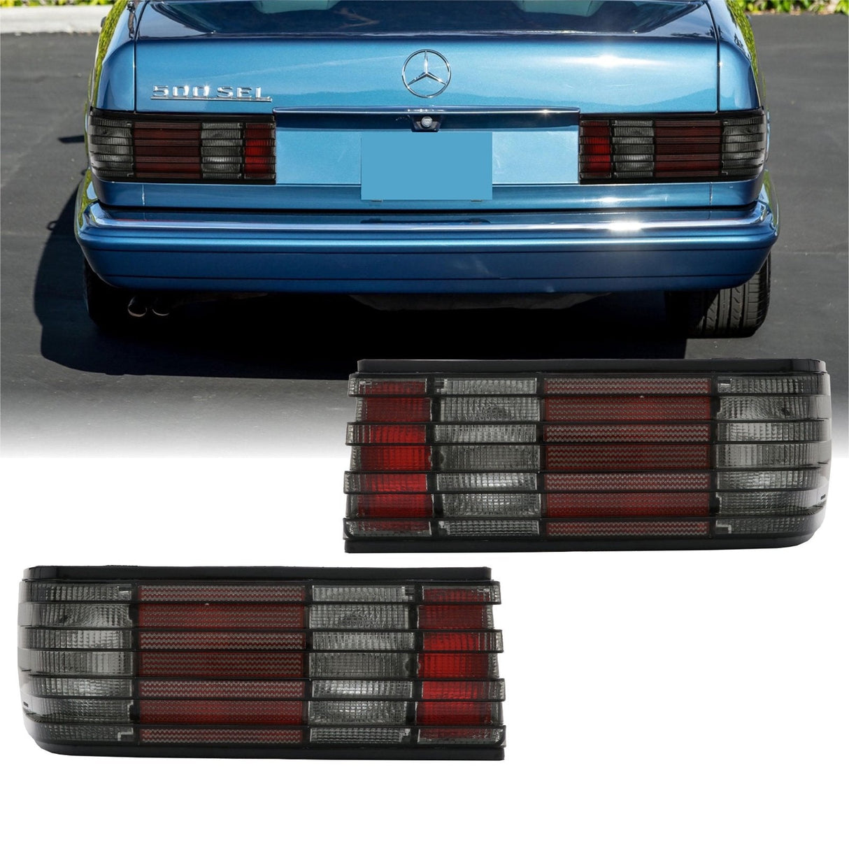1981-1991 Mercedes W126 S-Class Smoke Tail Lights