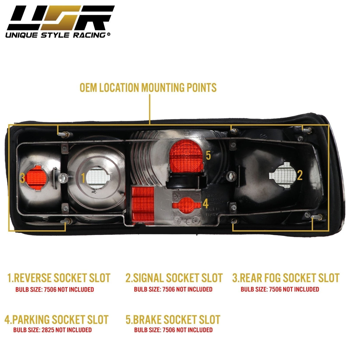 1981-1991 Mercedes W126 S-Class Smoke Tail Lights