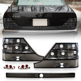1994-1999 Mercedes W140 S Class Smoke Tail Light Set