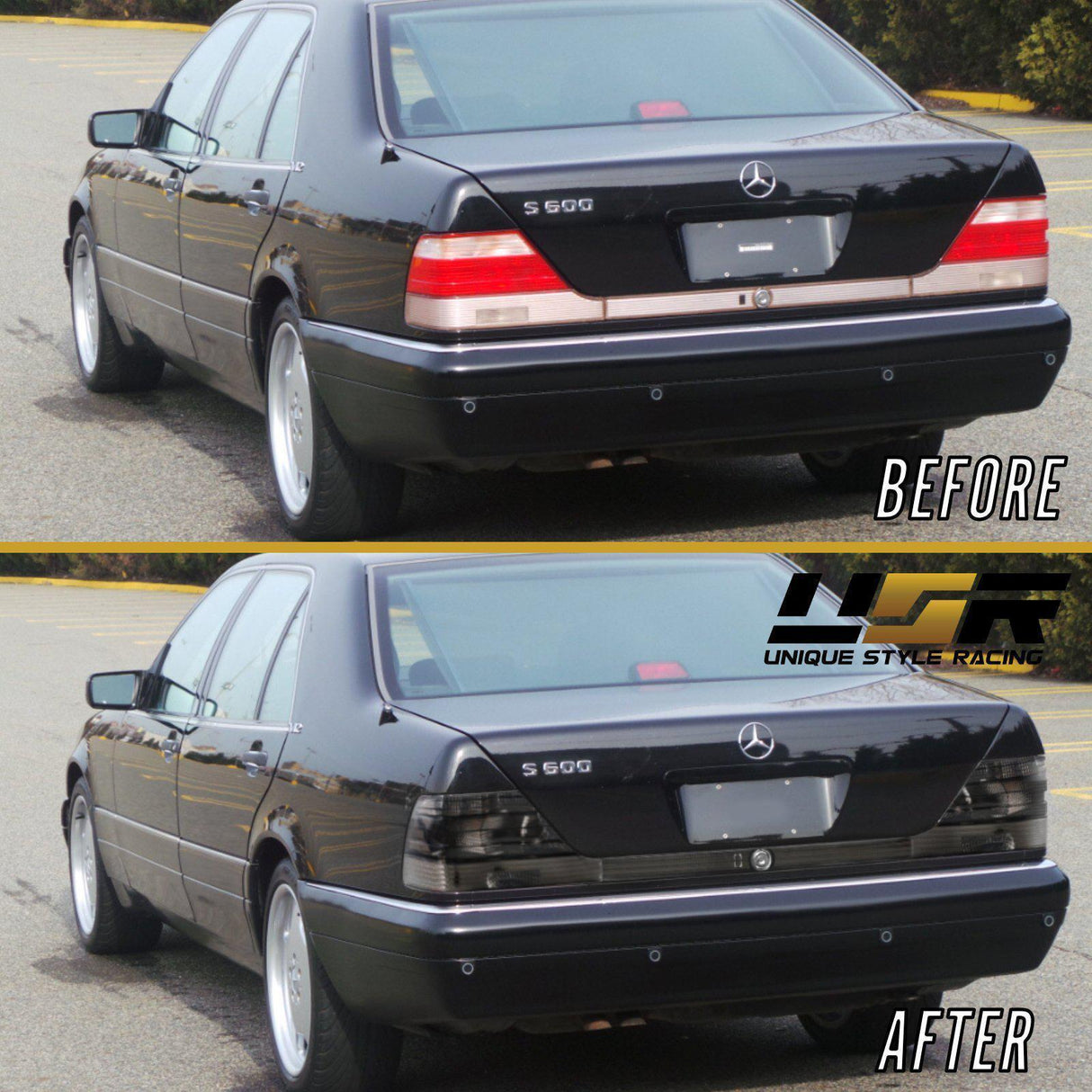 1994-1999 Mercedes W140 S Class Smoke Tail Light Set