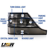 1994-1999 Mercedes W140 S Class Smoke Tail Light Set