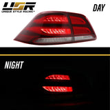 2012-2015 Mercedes W166 M Class GLE Look 4pcs Red/Clear LED Tail Lights