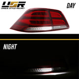 2012-2015 Mercedes W166 M Class GLE Look 4pcs Red/Clear LED Tail Lights
