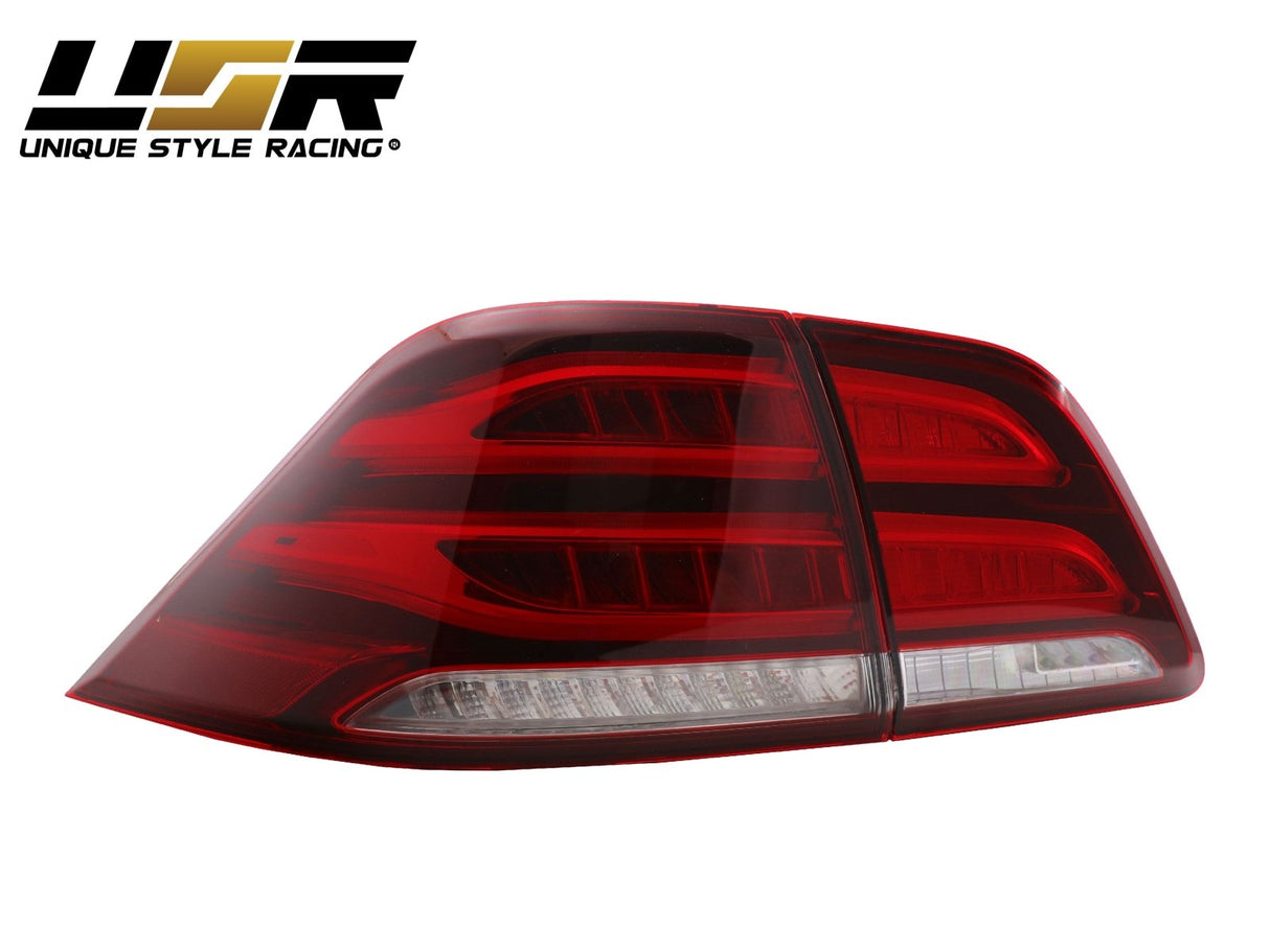 2012-2015 Mercedes W166 M Class GLE Look 4pcs Red/Clear LED Tail Lights