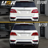 2012-2015 Mercedes W166 M Class GLE Look 4pcs Red/Clear LED Tail Lights
