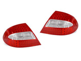 2003-2008 Mercedes CLK-Class Red Clear LED Tail Lights