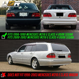 1995-2002 Mercedes E Class Smoke Tail Lights - 4 Pieces