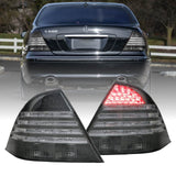 2000-2006 Mercedes W220 S-Class Facelift Look LED Smoke Tail Lights