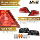 2003-2006 Mitsubishi Lancer Evo 8/9 JDM Style Red Tail Lights