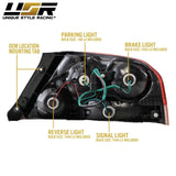 2003-2006 Mitsubishi Lancer Evo 8/9 JDM Style Red Tail Lights