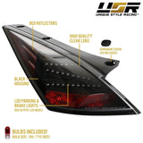 2003-2009 Nissan 350Z DM Black Red Z LED Tail Lights