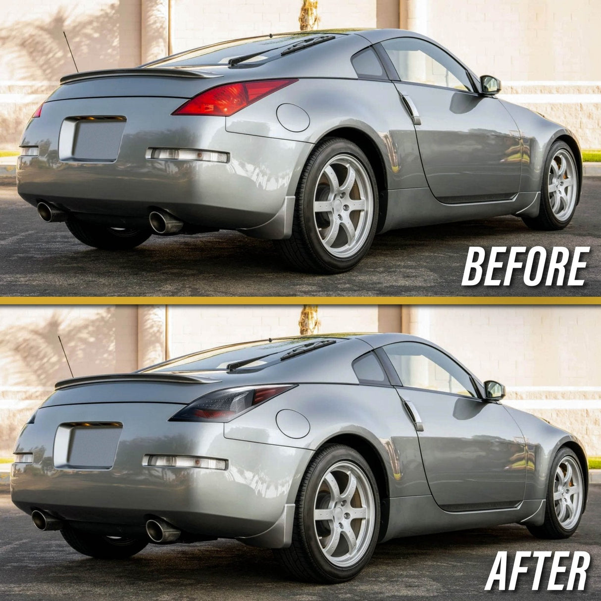 2003-2009 Nissan 350Z DM Black Red Z LED Tail Lights