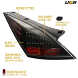 2003-2009 Nissan 350Z DM Black Red Z LED Tail Lights