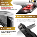 2003-2009 Nissan 350Z Monochrome Z LED Tail Lights