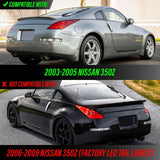 2003-2009 Nissan 350Z Monochrome Z LED Tail Lights