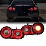 2009-2017 Nissan GT-R Facelift Style Chrome LED Tail Lights