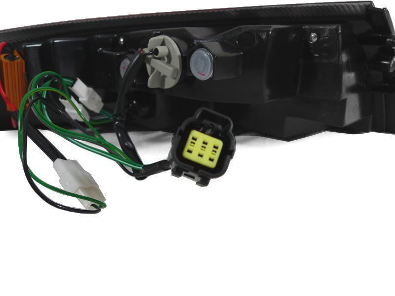 1999-2004 Porsche 911 Red/Clear LED Tail Lights