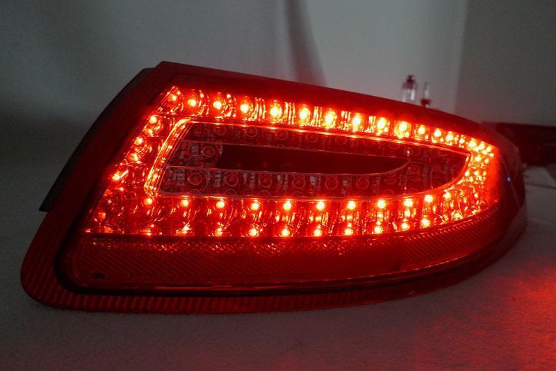 2005-2008 Porsche 911 Red/Clear LED Tail Lights