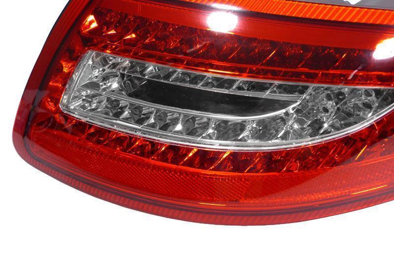 2005-2008 Porsche 911 Red/Clear LED Tail Lights