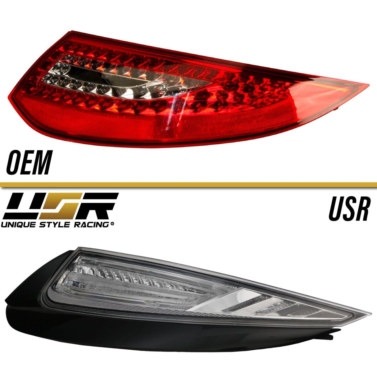 2009-2012 Porsche 911 All Clear LED Tail Lights