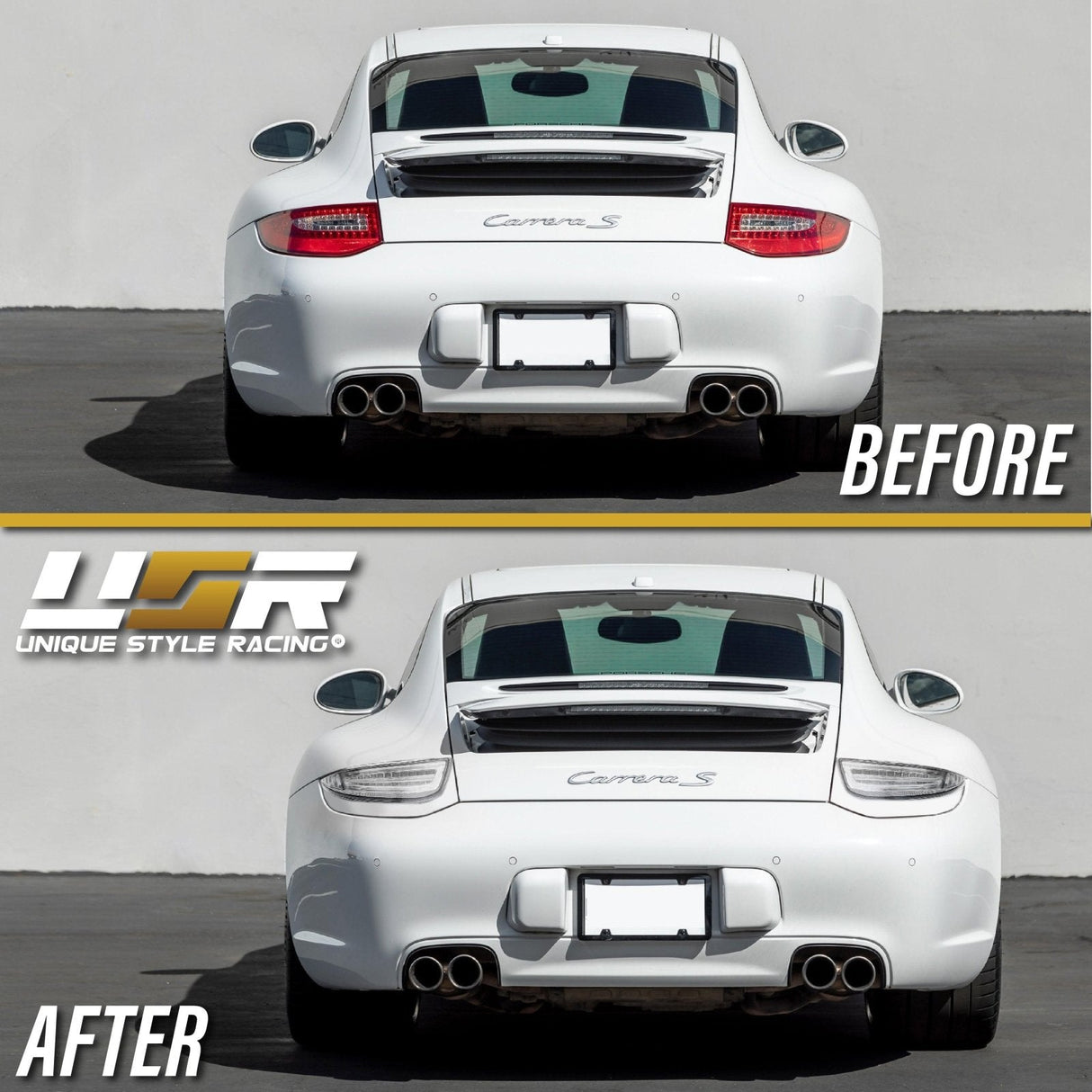 2009-2012 Porsche 911 All Clear LED Tail Lights