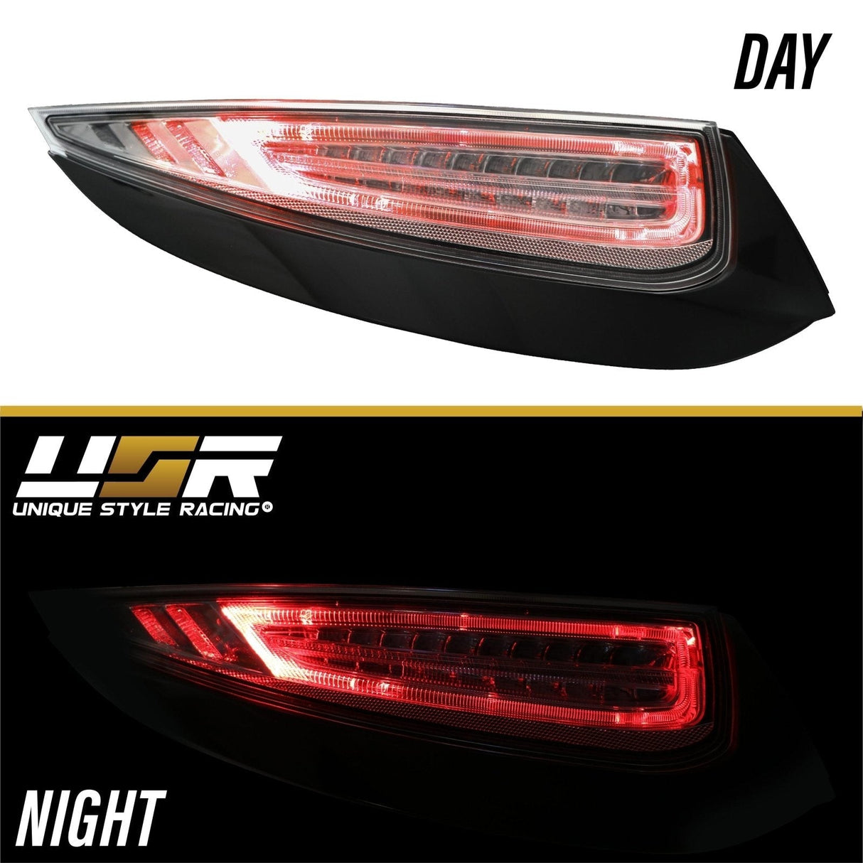 2009-2012 Porsche 911 All Clear LED Tail Lights
