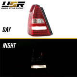 2003-2008 Subaru Forester Red/Clear LED Tail Light