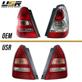 2003-2008 Subaru Forester Red/Clear LED Tail Light
