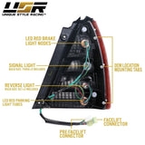 2003-2008 Subaru Forester Red/Clear LED Tail Light