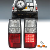 1991-1997 Toyota Land Cruiser Red/Clear LED Tail Lights