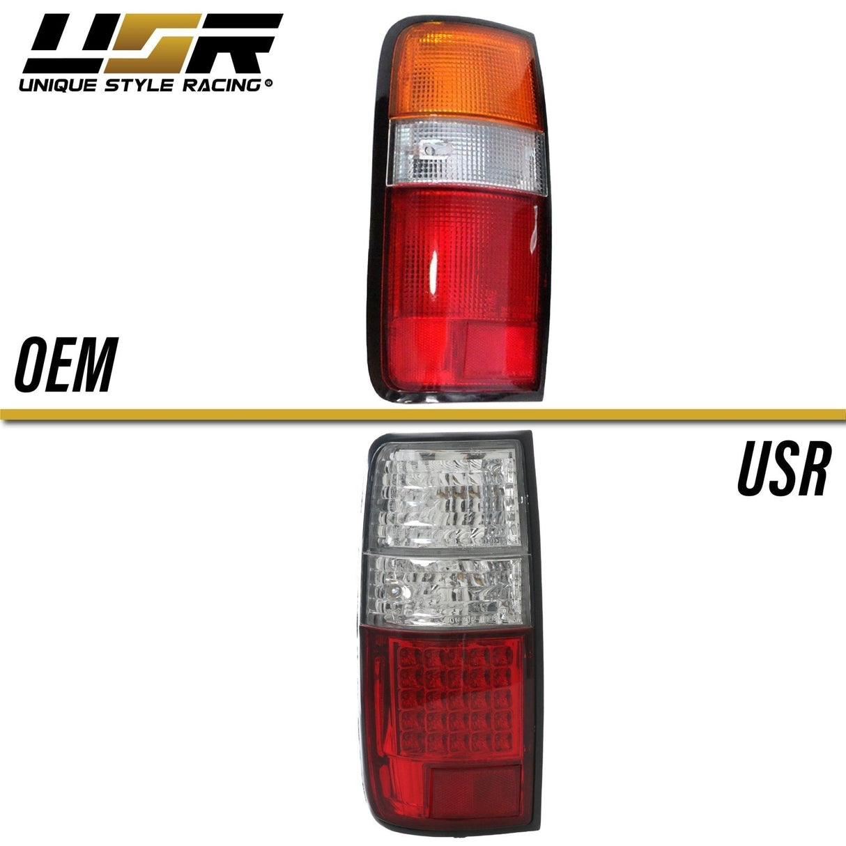 1991-1997 Toyota Land Cruiser Red Smoke LED Tail Lights