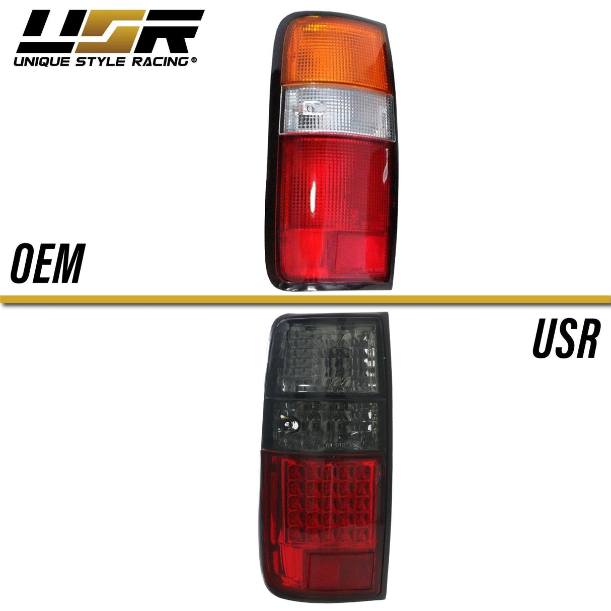1991-1997 Toyota Land Cruiser Red Smoke LED Tail Lights