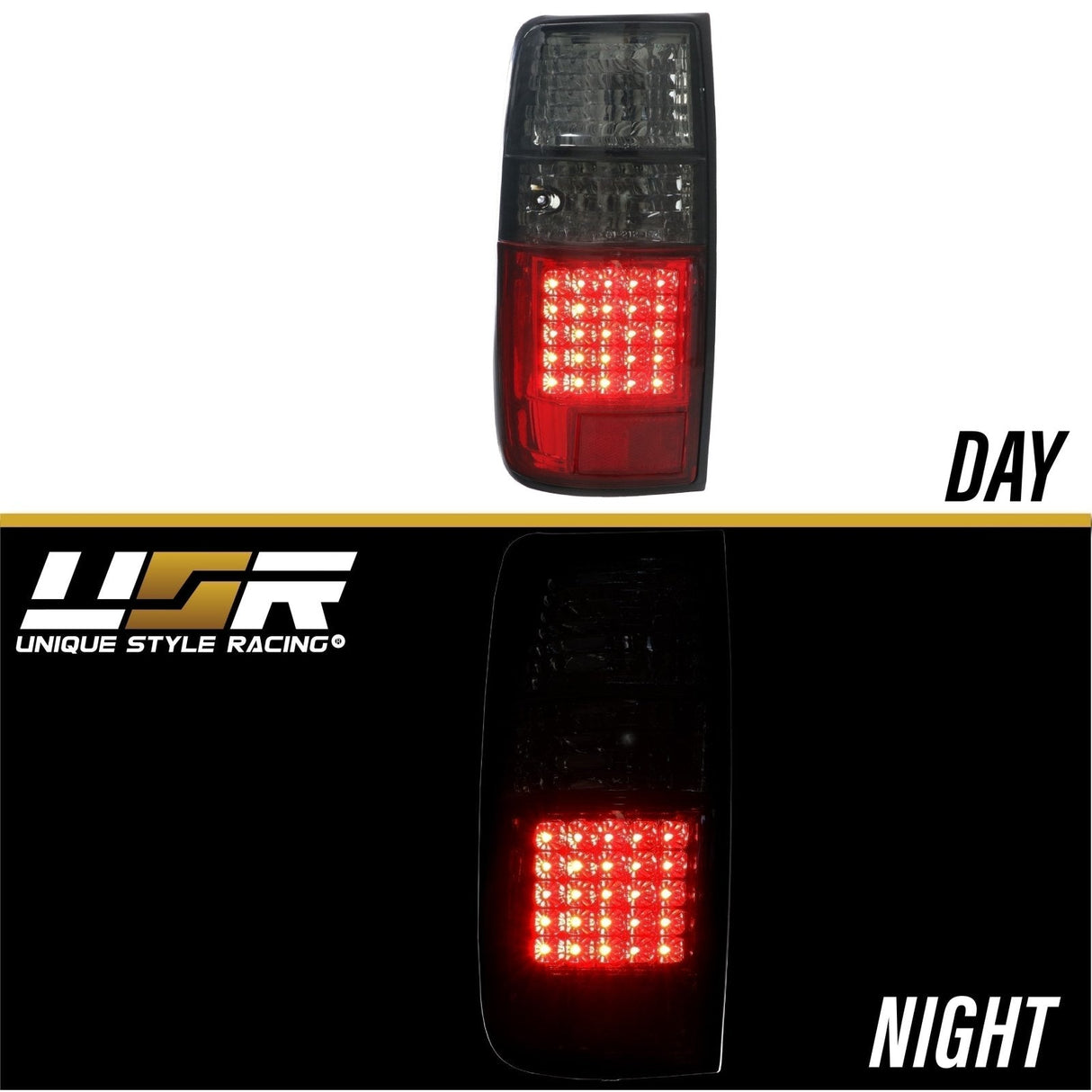 1991-1997 Toyota Land Cruiser Red Smoke LED Tail Lights
