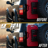 1991-1997 Toyota Land Cruiser Red Smoke LED Tail Lights