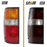 1989-1995 Toyota Pickup Red/Clear Tail Lights