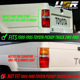 1989-1995 Toyota Pickup Red/Clear Tail Lights