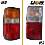 1989-1995 Toyota Pickup Red/Clear Tail Lights