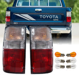 1989-1995 Toyota Pickup Red/Clear Tail Lights